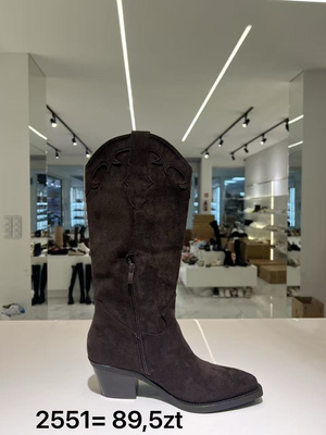 Kozaki damskie  7A2551.BROWN (36/41,12par)