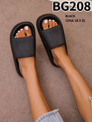 Klapki damskie BG208.BLACK (36/42,12par)
