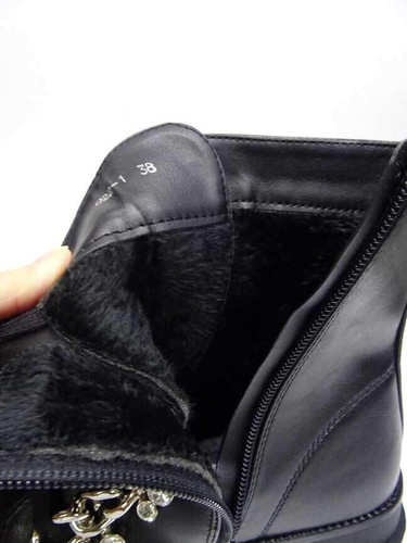 Botki damskie     7AQ22-1.BLACK    (36/41,12par)