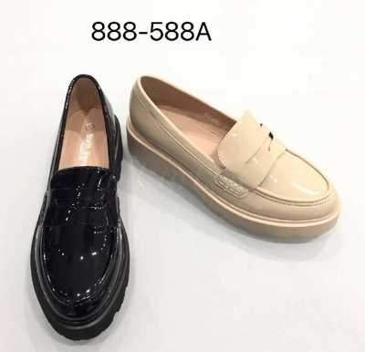 Półbuty damskie 7A588A.BLACK, BEIGE (36/41,12par)