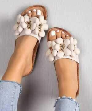 Klapki damskie CK278.BEIGE (36/41,12par)