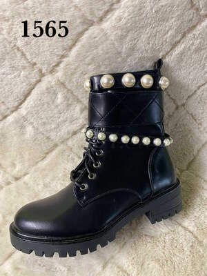 Botki damskie 7A1565.BLACK Ocieplane (36/41,12par)