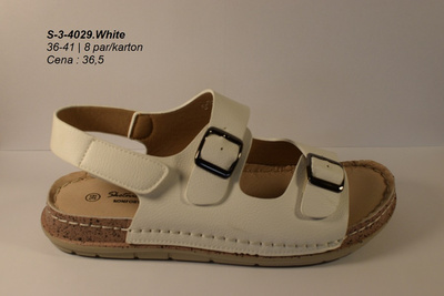 Sandały damskie 3-4029.WHITE (36/41,8par)