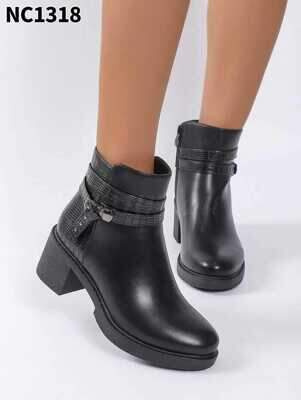 Botki damskie 7ANC1318.BLACK (36/41,12par)