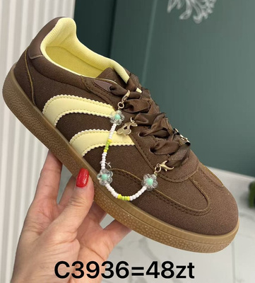 Buty sportowe damskie C3936.BROWN (36/41,12par)