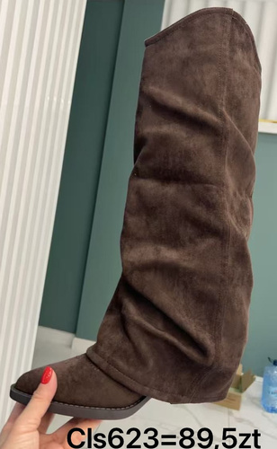 Kozaki damskie CLS623.BROWN (36/41,12par)