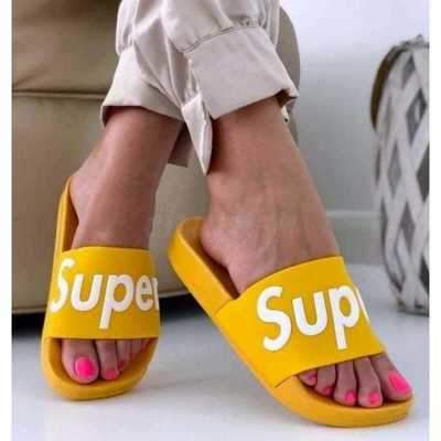 Klapki damskie 7A218-217.YELLOW (36/41,12par)