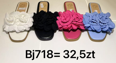 Klapki damskie BJ718.KOLORDOWYBORU (36/41,12par)