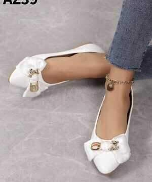 Balerinki damskie     7AZA39.WHITE    (36/41,12par)
