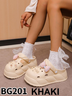 Klapki damskie  7ABG201.KHAKI  (36/41,12par)