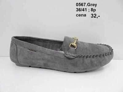 Mokasyny damskie 7A0567.GREY (36/41,8par)