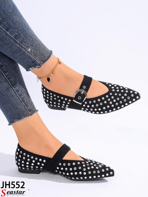 Balerinki damskie JH552.BLACK (36/41,12par)