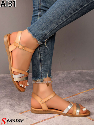 Sandały damskie AI31.CAMEL (36/41,12par)
