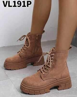 Botki damskie 7A8662.KHAKI (36/41,12par)