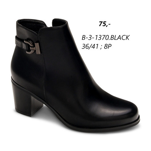 Botki damskie B-3-1370.BLACK (36/41,8par)