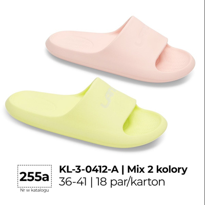 Klapki damskie 7AKL-3-0412A.MIX (36/41,18par)