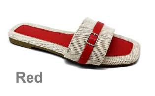 Klapki damskie  7AN75-60.RED (36/41,12par)