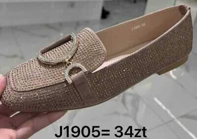 Balerinki damskie 7AJ1905.BEIGE (36/41,12par)