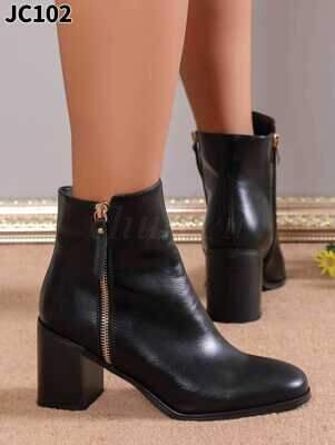 Botki damskie ocieplane  7AJC102.BLACK   (36/41 ,12par)