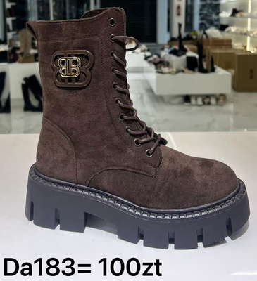 Botki damskie DA183.BROWN (36/41,12par)