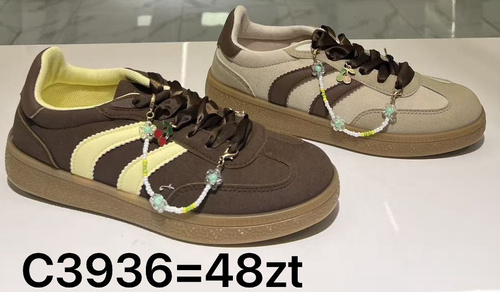 Buty sportowe damskie C3936.BROWN (36/41,12par)