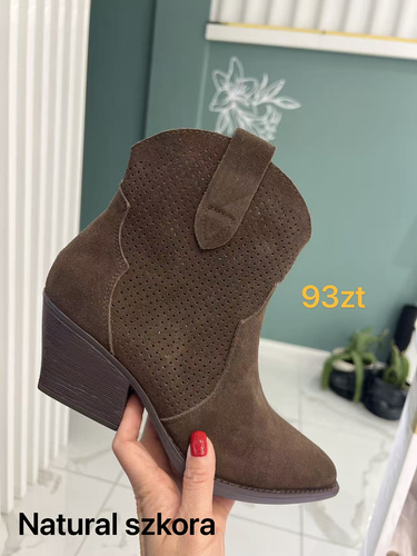 Botki damskie 7A6399A.BROWN (36/41,12par)
