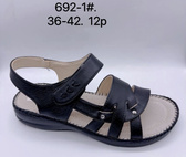 Sandały damskie Q5705-1.BLACK (36/41,12par)