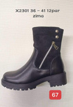 Botki damskie  7AX2301.BLACK  (36/41,12par)