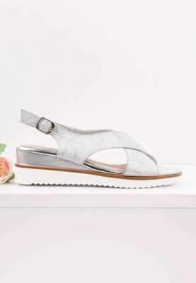 Sandały damskie 7ADE93-2.SILVER (36/41,8par)