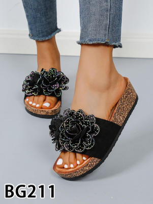 Klapki damskie BG211.BLACK (36/41,12par)