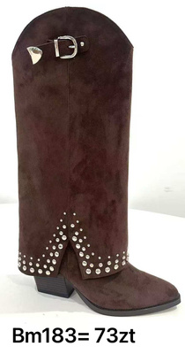 Kozaki damskie BM183.BROWN (36/41,12par)