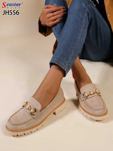 Półbuty damskie 7AJH556.KHAKI (36/41,12par)