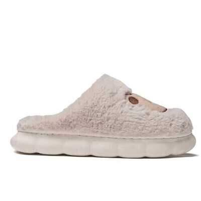 Kapcie damskie  7AWS9029-8.BEIGE  (36/41,12par)