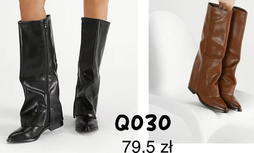 Kozaki damskie Q030.KOLORDOWYBORU (36/41,12par)