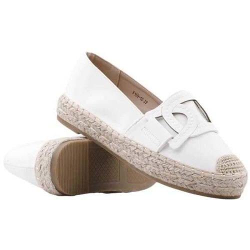 Balerinki damskie F109-10.WHITE (36/41,12par)