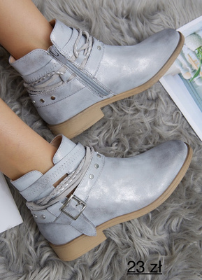 Botki damskie ocieplane F6029.BLUE (36/41,12par)