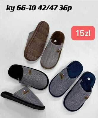 Kapcie męskie 9AKY66-10.MIX (42/47,36par)