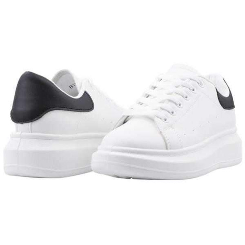 Buty sportowe damskie B1238-2.WHITE/BLACK (36/41,12par)
