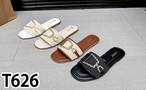 Klapki damskie T626.BLACK (36/41,12par)