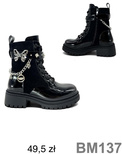 Botki damskie BM137.BLACK Ocieplane (36/41,12par)