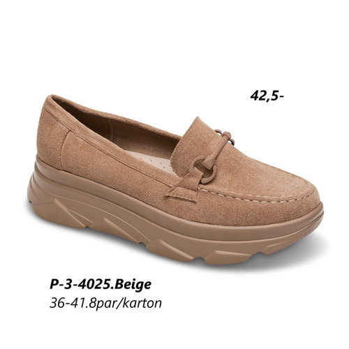 Półbuty damskie 3-4025.BEIGE (36/41,8par)