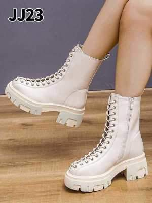 Botki damskie 7AJJ23.BEIGE Ocieplane (36/41,12par)
