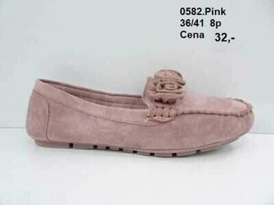 Mokasyny damskie 7A0582.PINK (36/41,8par)