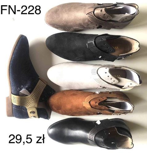 Botki damskie 7AFN228.KOLORDOWYBORU (36/41,12par)