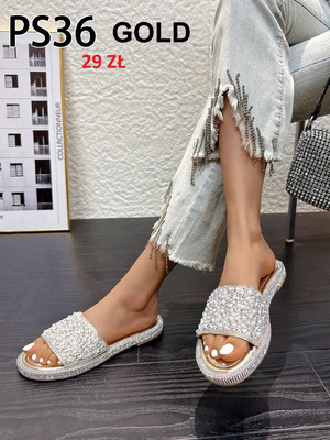 Klapki damskie PS36.GOLD (36/41,12par)