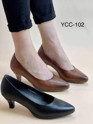 Czółenka damskie 7AYCC-102.BLACK, BROWN  (36/41,12par)