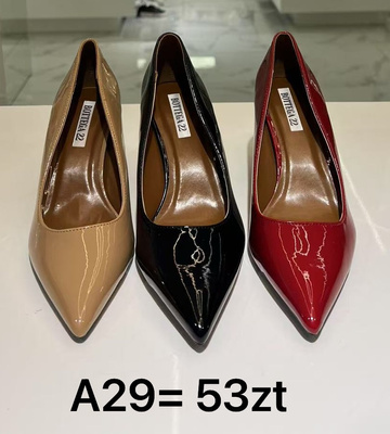 Czółenka damskie A29.KOLORDOWYBORU (36/41 12par)