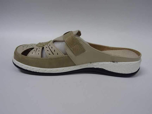 Klapki damskie 7A9763-7.KHAKI (36/41,12par)