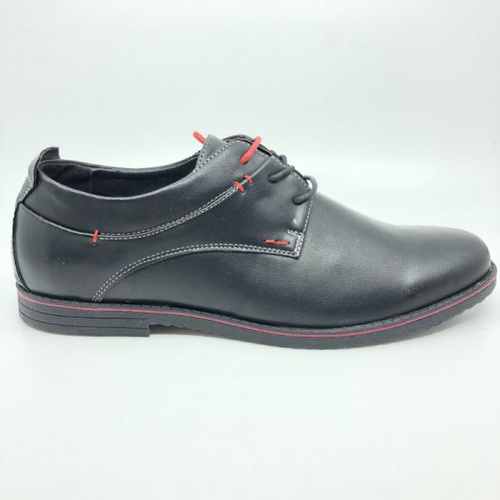 Półbuty męskie AB301A-3.BLACK/RED (40/45,8par)