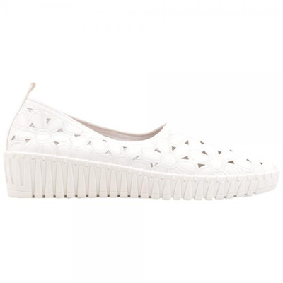 Balerinki damskie F43A-1.WHITE (36/41,12par)